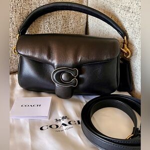 Coach Tabby Shoulder Bag 18 in black w/ gold hardware. great price